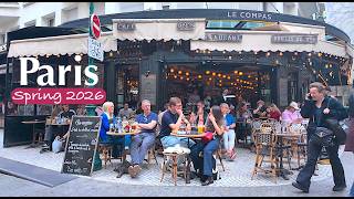 PARIS Walk April 2026 | Cloudy Spring Day 🇫🇷 4K HDR Virtual Walk