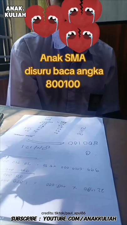 ANAK SMA GAK BISA BACA ANGKA!? #anakkuliah #reels #mahasiswa #dosen #skripsi #wisuda #fyp #viral