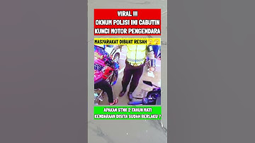 Viral❗Oknum Polisi Ini Mencabut Kunci Motor Pengendara #viralvideo #polisi #stnk