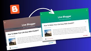 How To Customize BG Image In Blogger Contempo Theme | Theme Editor
