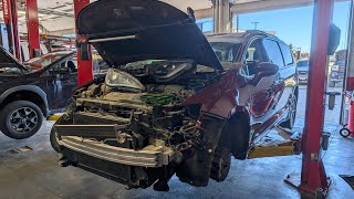 2019 Chrysler Pacifica , AC  condenser replacement, install compressor 3.6 liter engine