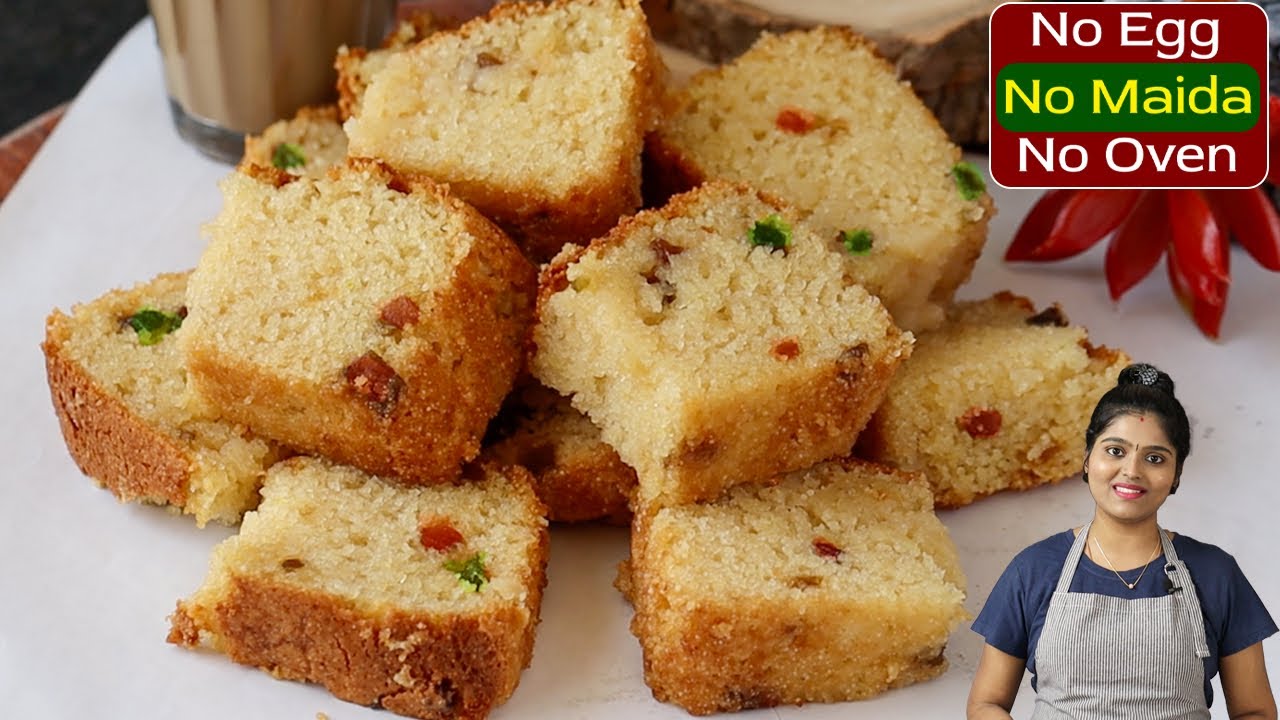 வீட்டிலுள்ள பொருளை வைத்து பஞ்சு போல கேக்👌| Eggless Rava Cake Recipe in Tamil | Cake Recipe in Tamil