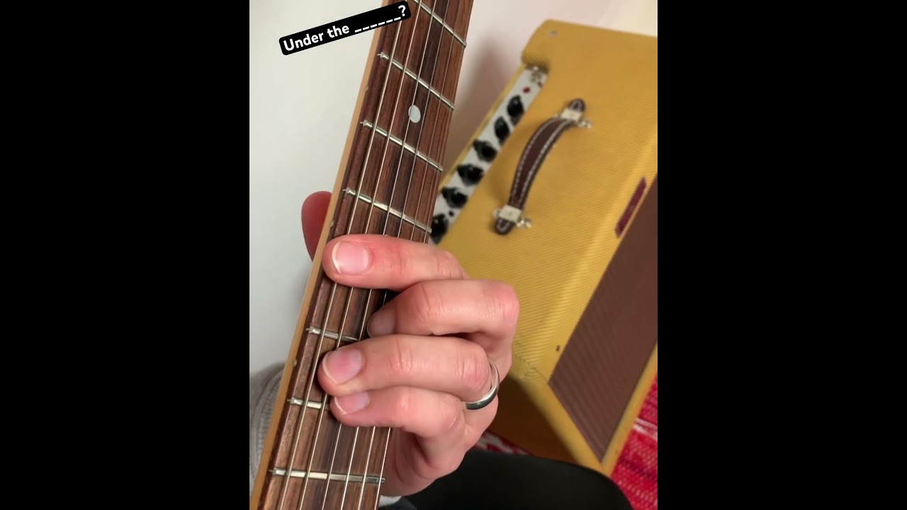 Under the ______? Fill in the blank! I dare you! 