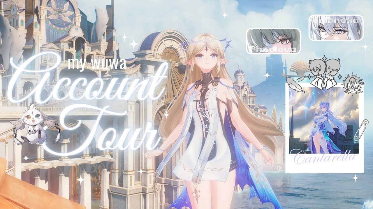 my wuwa account tour . ݁₊ ⊹ 🥐. ݁˖ . ݁݁🥖 ul 80, aesthetic  ⋆˙⟡ cozy wuwa gameplay