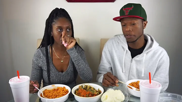 African Food Mukbang (Jollof Rice, Egusi Soup, Pounded Yam)
