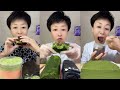 ASMR Mukbang Matcha Chocolate Dessert | Soft & Creamy Eating Sounds (No Talking)