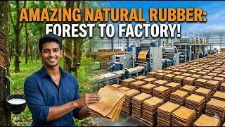 Amazing Natural Rubber Production From Forest to Factory!
