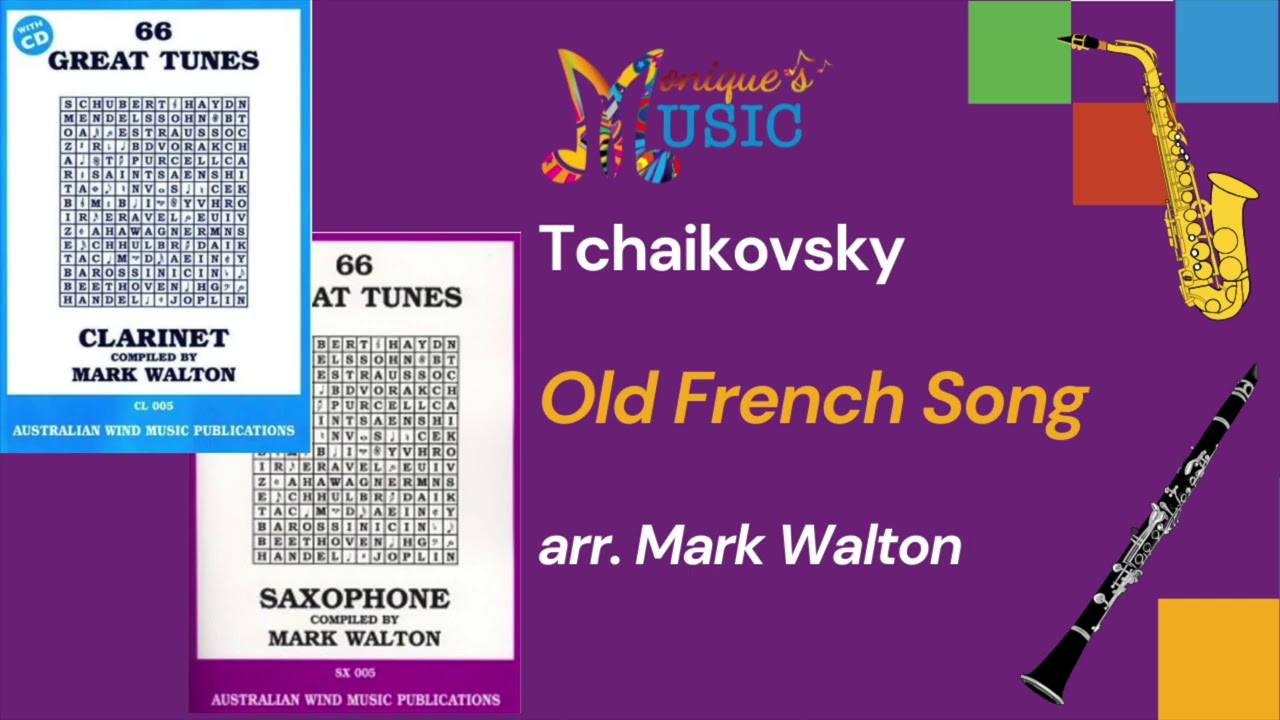66 Great Tunes Piano - Old French Song - Saxophone, Clarinet