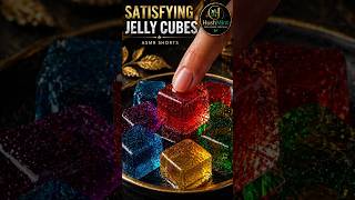 Satisfying Jelly Cubes ASMR 🟥🟦🟨 | No Talking | HushMint #asmr #shorts #viralshorts