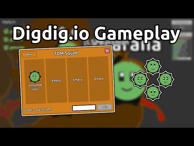 Digdig.io Gameplay - Updated squads, new mechanics and ores! 
