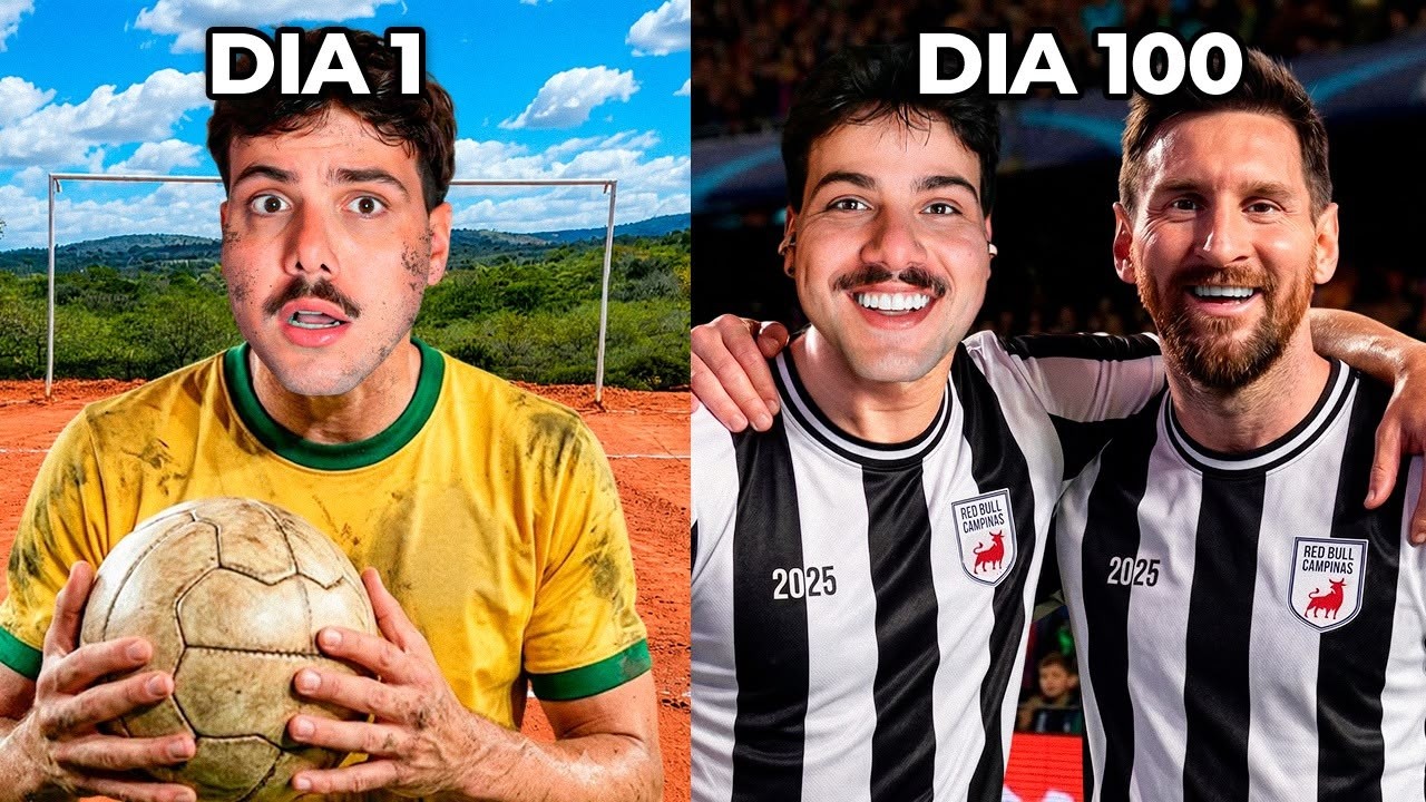 virei um JOGADOR DE FUTEBOL FAMOSO