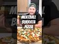 Meatball pizza with burrata