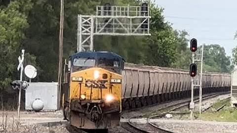 CSX Intermodal with Geometry Boxcar, Grain Train with Duo YN2s and More!