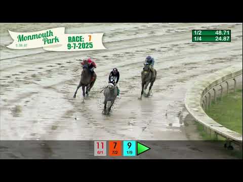video thumbnail for MONMOUTH PARK 09-07-2025 RACE 7