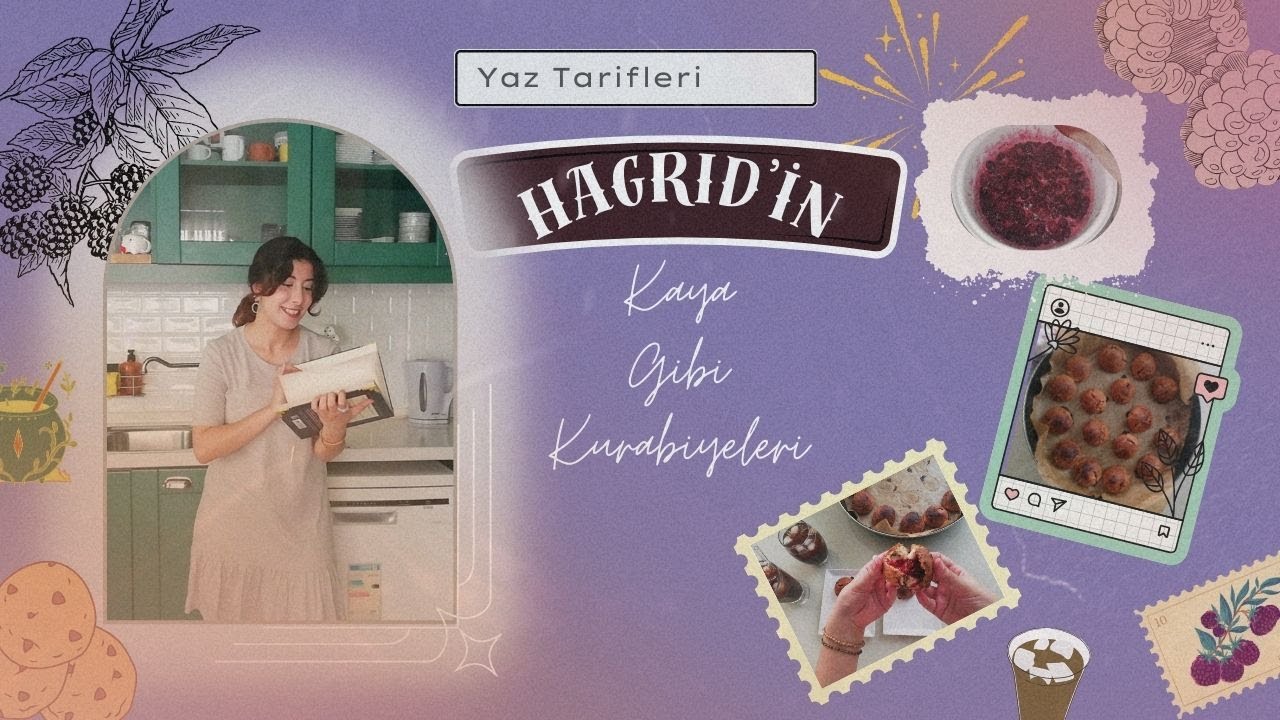 HARRY POTTER YEMEK TARİFLERİ | HAGRID'İN KAYA GİBİ KURABİYELERİ | BÖĞÜRTLEN GÜNÜ | VLOG