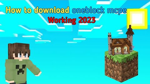 How to download oneblock in mcpe 1.19/1.20 | *Working 2023*