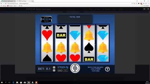 First Steem Blockchain Based Slot Game