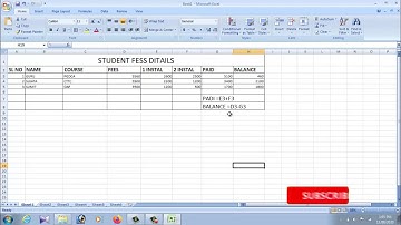 Kannada Microsoft Excel 2007/2010/2013 Basic Knowledge of MS Excel Tutorial | MS Excel