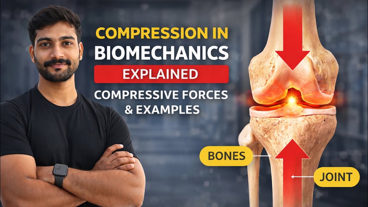 Compression Forces in Human Body | Biomechanics Basics | Part -3 | Hindi-English | @gsvofficial26 