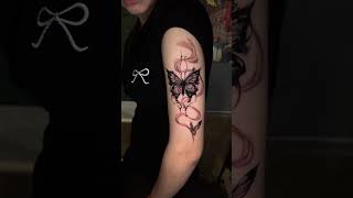 Xăm Bướm vs Khói : Tattoo Buterfly vs Smoke #tattoomini #tattoo  #tpink #xammini