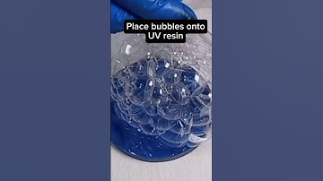 Fun UV Resin Bubble Technique #resin #uvresin