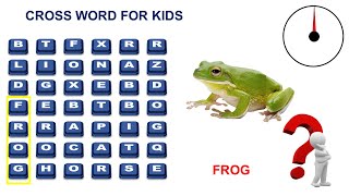 Crossword for Kids | Kidz Brain | Cross Word | Kids Learn | Puzzles | Kids Learn Video | Children screenshot 3