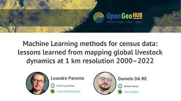 Webinar: ML methods for census data - lessons learned from mapping global livestocks