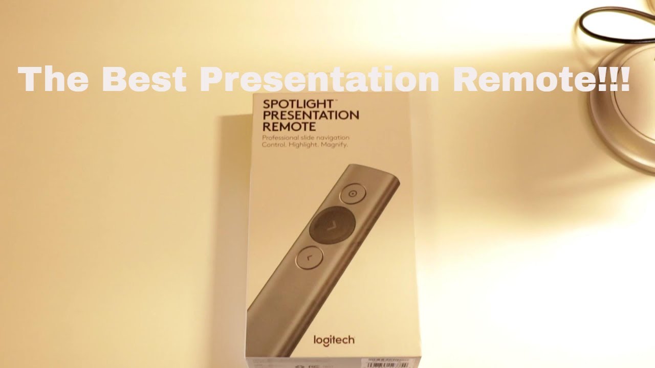 logitech spotlight presentation remote setup