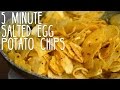 5 Minute Salted Egg Potato Chips Recipe