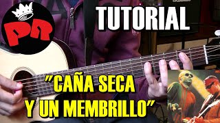 Video thumbnail of "COMO TOCAR "Caña seca y un membrillo" de Los Redondos | Tutorial guitarra acordes arpegio y rasgueo"