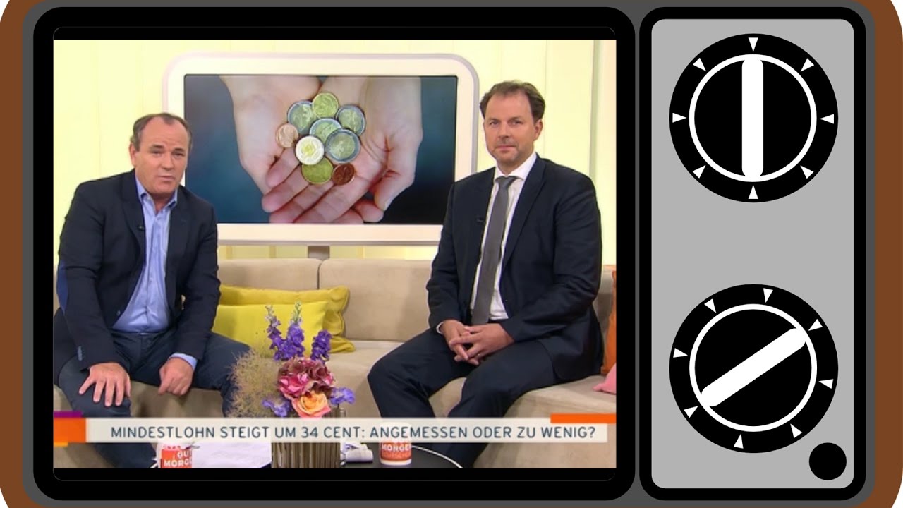 Mindestlohn steigt um 34 Cent: Angemessen oder zu wenig? | Fernsehauftritt bei RTL - Mindestlohn steigt um 34 Cent: Angemessen oder zu wenig? | Fernsehauftritt bei RTL
