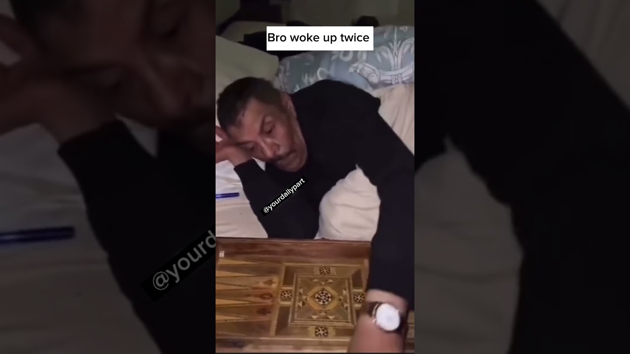 Bro woke up twice Backgammon MEME