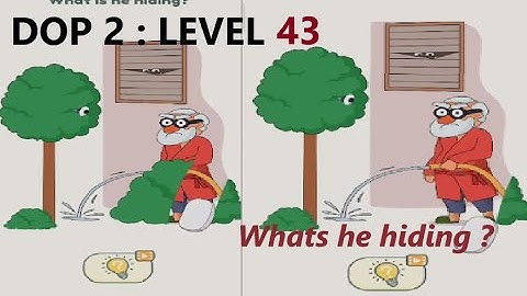DOP 2: Delete One Part level 43 WHAT IS HE HIDING ? walkthrough solution || dop 2 level 43