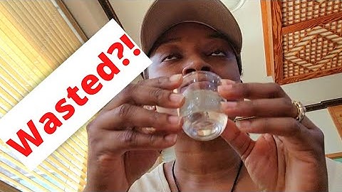 I drank 