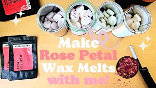 Make Rose Petal Wax Melts with me for the first time! @NUULROSESCENTS
