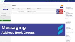 Messaging | Address book groups - creating and managing