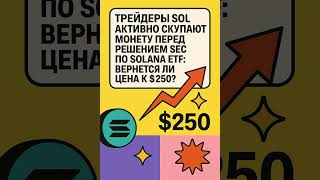Трейдеры SOL активно скупают монету перед решением SEC по Solana ETF: вернется ли цена к $250?