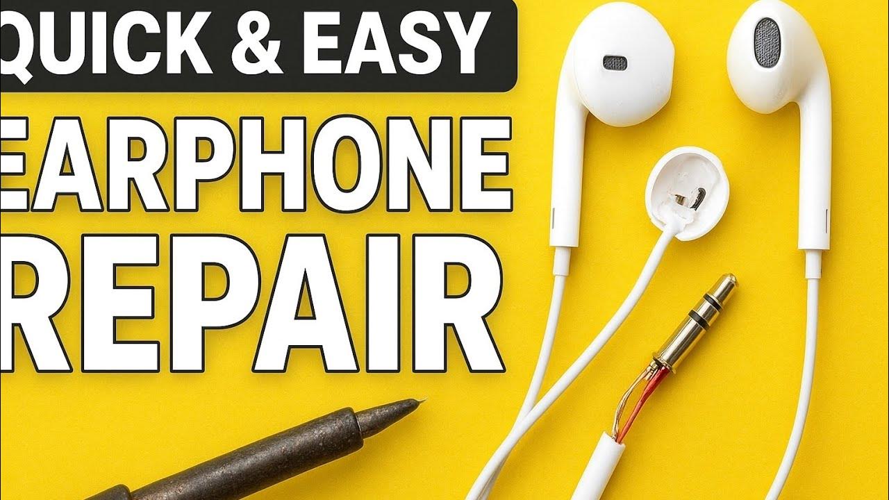 Quick and Easy Earphone Repair Tutorial Save Your Broken Earbuds YouTube
