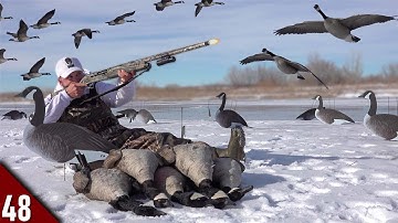 EPIC Solo Goose Hunt on ICE! (Limited Out) | Goose Hunting 2022