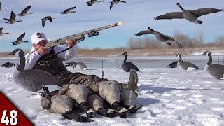EPIC Solo Goose Hunt on ICE! (Limited Out) | Goose Hunting 2022