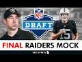🚨FINAL Raiders MOCK DRAFT + Round 1 Trade Up Targets For Las Vegas