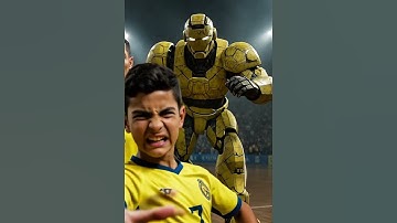Messi’s son vs Ronaldo’s son robot battle #ronaldo #messi #shorts #robots #ai #son