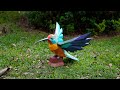 DIY Low Poly Hummingbird Papercraft – Easy 3D Paper Sculpture Tutorial