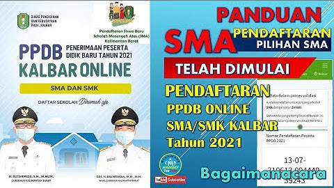 Cara Pendaftaran PPDB Online #SMA Kalbar 2021 dengan HP Android | Tutorial Terbaru SIAPESIBOK