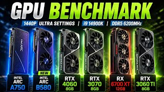 RX 6700 XT VS Intel Arc B580 VS  RTX 4060 8G VS RTX 3070 8GB  12G VS  RTX 3060 Ti VS INTEL A750 