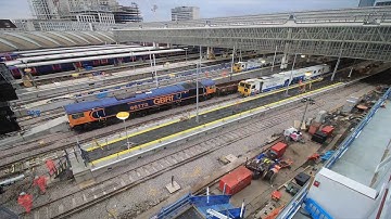 London Waterloo station upgrade timelapse video