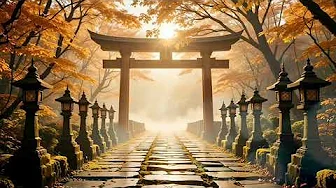 Japanese Zen Meditation | Ancient Flute Music | Peaceful Courtyard Ambience 
