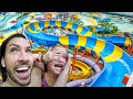 2 DAYS iN A WATER PARK!! Family Vacation to the Ultimate wave pool and indoor slides with Niko!