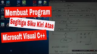 Membuat Program Menampilkan Bintang Segitiga siku kiri atas c++