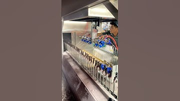 automatic paint spraying line #spraymachine #factoryworks #industrialautomation #shorts #amazing